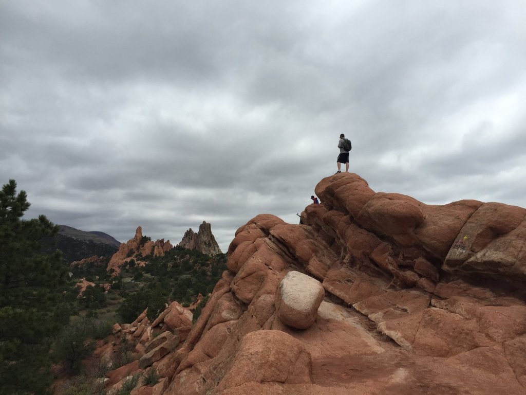 Steven Sarrel hiking at Garden of the Gods in Colorado