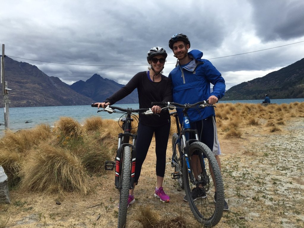 Steven Sarrel and his wife, traveling and cycling